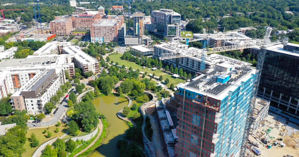 Aerial tour Atlanta's new Old Fourth Ward is unrecognizable Urbanize